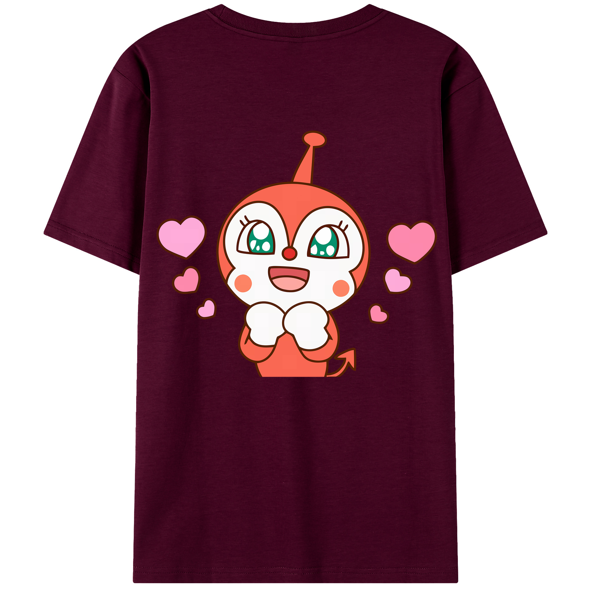 （画像用） アンパンマン Anpanman レディース半袖Tシャツ(バックプリント)